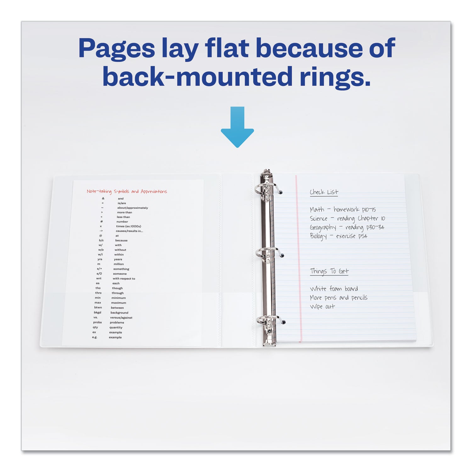 Avery Durable View Binder with DuraHinge and Slant Rings, 3 Rings, 1.5" Capacity, 11 x 8.5, White (17022)