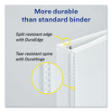 Avery Durable View Binder with DuraHinge and EZD Rings, 3 Rings, 2" Capacity, 11 x 8.5, White, (9501) (09501)