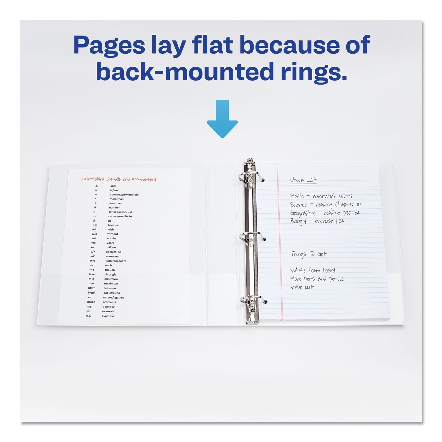Avery Durable View Binder with DuraHinge and Slant Rings, 3 Rings, 2" Capacity, 11 x 8.5, White (17032)