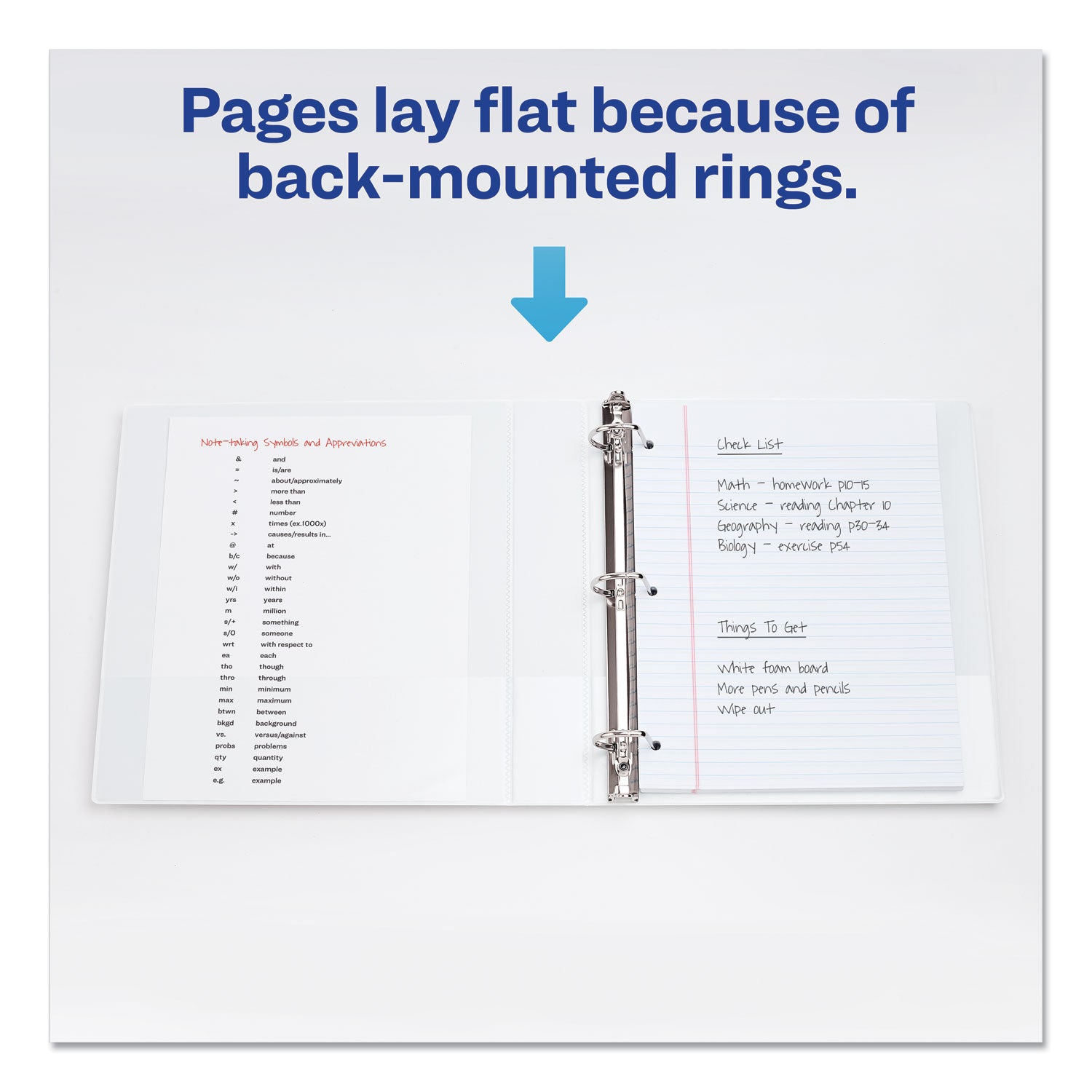 Avery Durable View Binder with DuraHinge and Slant Rings, 3 Rings, 1.5" Capacity, 11 x 8.5, White, 4/Pack (17576)