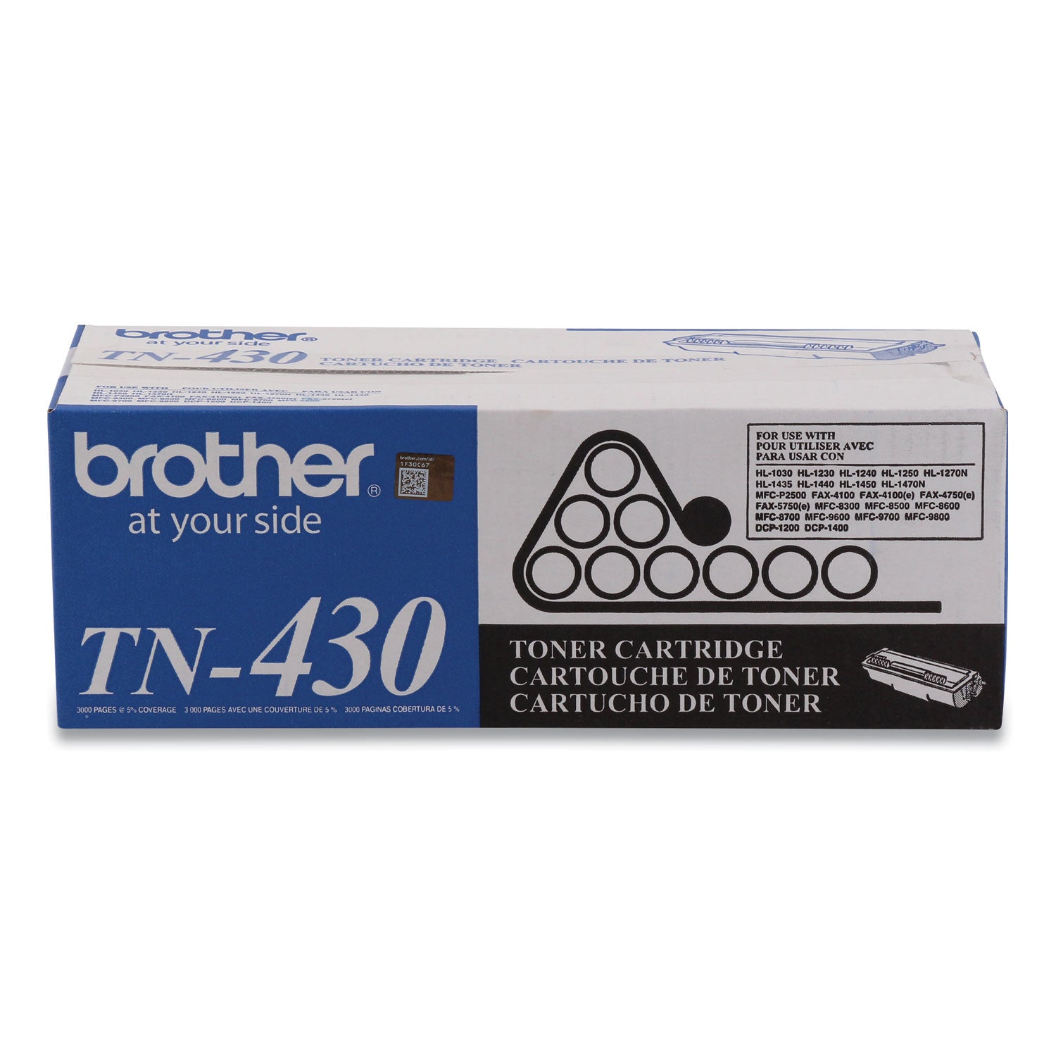 Brother TN430 Toner, 3,000 Page-Yield, Black