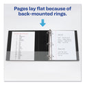 Avery Durable View Binder with DuraHinge and Slant Rings, 3 Rings, 2" Capacity, 11 x 8.5, Black (17031)