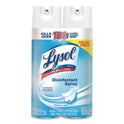 LYSOL Brand Disinfectant Spray, Crisp Linen, 19 oz Aerosol Spray, 2/Pack, 4 Packs/Carton (99608CT)