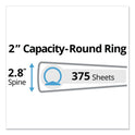 Avery Mini Size Durable Non-View Binder with Round Rings, 3 Rings, 2" Capacity, 8.5 x 5.5, Black (27554)