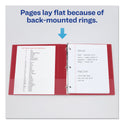 Avery Durable Non-View Binder with DuraHinge and Slant Rings, 3 Rings, 1" Capacity, 11 x 8.5, Red (27201)