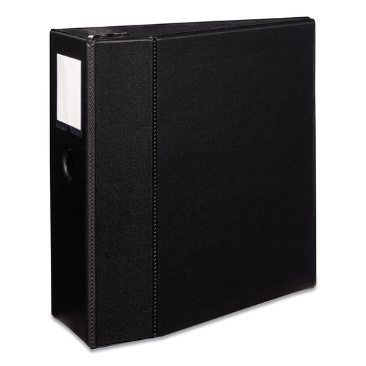 Avery Durable Non-View Binder with DuraHinge and EZD Rings, 3 Rings, 5" Capacity, 11 x 8.5, Black, (8901) (08901)