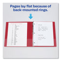 Avery Durable Non-View Binder with DuraHinge and Slant Rings, 3 Rings, 3" Capacity, 11 x 8.5, Red (27204)