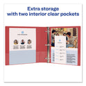 Avery Durable Non-View Binder with DuraHinge and Slant Rings, 3 Rings, 2" Capacity, 11 x 8.5, Red (27203)