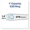 Avery Durable Non-View Binder with DuraHinge and EZD Rings, 3 Rings, 1" Capacity, 11 x 8.5, Black, (8302) (08302)