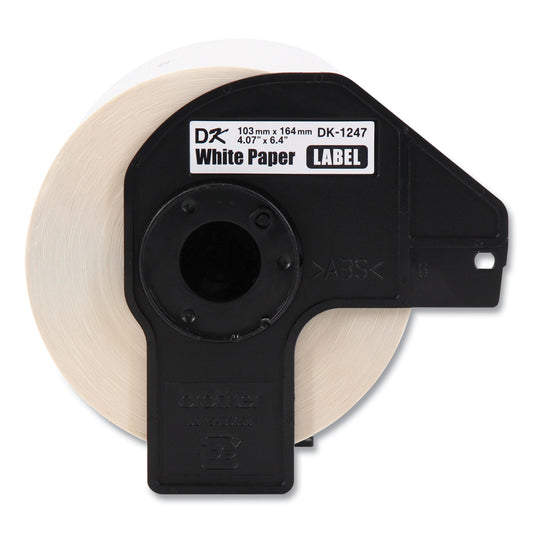 Brother Die-Cut Shipping Labels, 4.07 x 6.4, White, 180 Labels/Roll, 3 Rolls/Pack (DK12473PK)