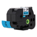 Brother TZe Standard Adhesive Laminated Labeling Tape, 1.4" x 26.2 ft, Black on Blue (TZE561CS)