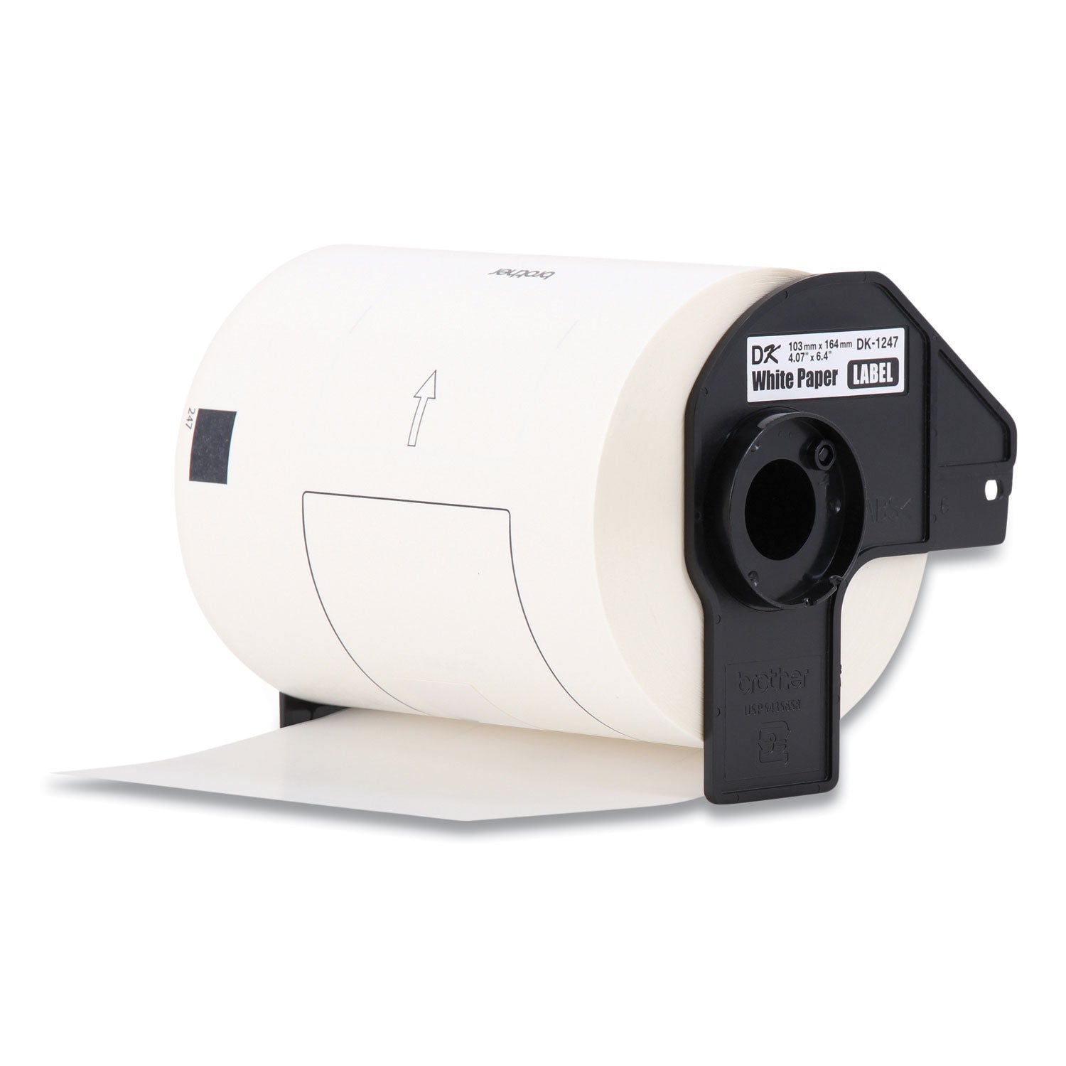 Brother Die-Cut Shipping Labels, 4.07 x 6.4, White, 180 Labels/Roll, 3 Rolls/Pack (DK12473PK)