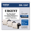 Brother Die-Cut Shipping Labels, 4.07 x 6.4, White, 180 Labels/Roll, 3 Rolls/Pack (DK12473PK)