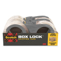 Scotch Box Lock Shipping Packaging Tape with Dispenser, 3" Core, 1.88" x 54.6 yds, Clear, 4/Pack (39504RD)