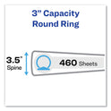 Avery Economy Non-View Binder with Round Rings, 3 Rings, 3" Capacity, 11 x 8.5, Blue, (4600) (04600)