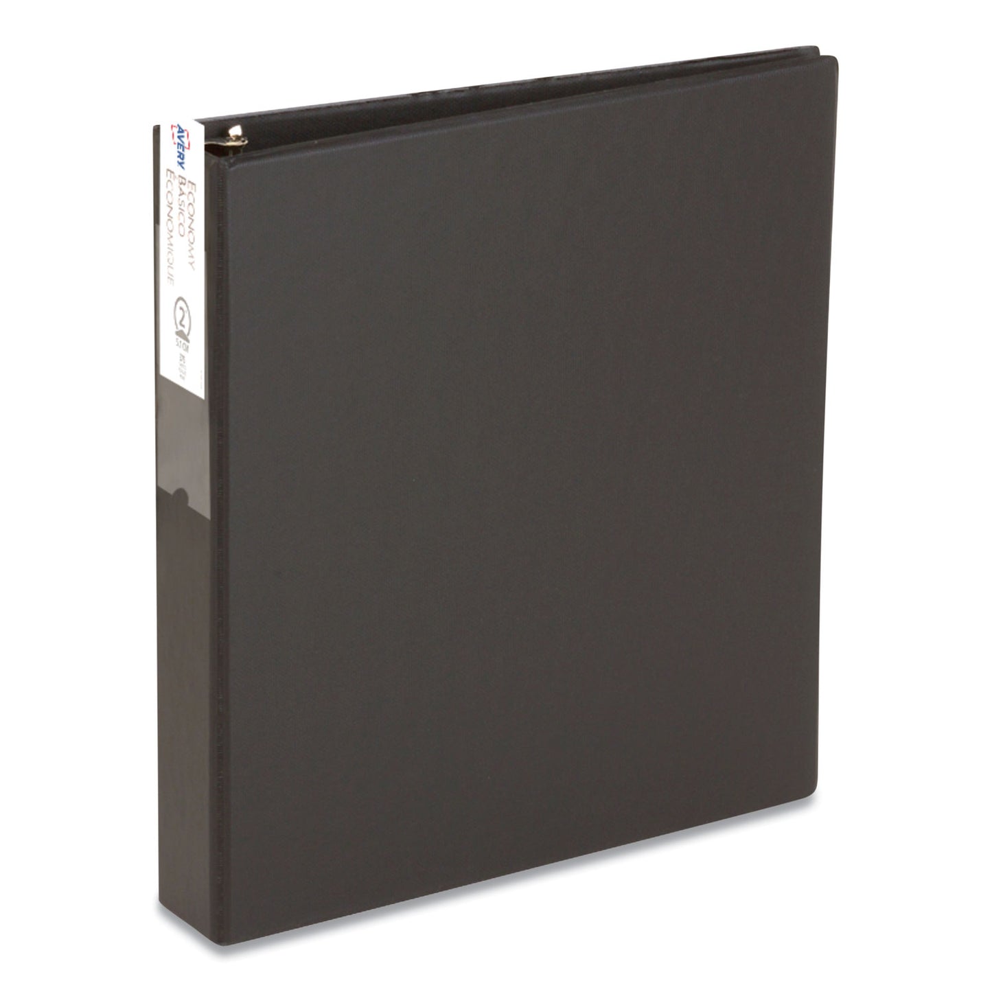 Avery Economy Non-View Binder with Round Rings, 3 Rings, 2" Capacity, 11 x 8.5, Black, (4501) (04501)