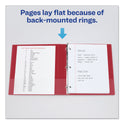 Avery Economy Non-View Binder with Round Rings, 3 Rings, 1" Capacity, 11 x 8.5, Red, (3310) (03310)