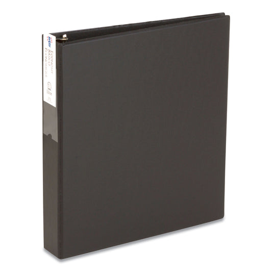 Avery Economy Non-View Binder with Round Rings, 3 Rings, 1.5" Capacity, 11 x 8.5, Black, (4401) (04401)