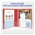 Avery Economy Non-View Binder with Round Rings, 3 Rings, 1" Capacity, 11 x 8.5, Red, (3310) (03310)