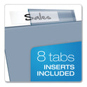 Cardinal Poly 1-Pocket Index Dividers, 8-Tab, 11 x 8.5, Assorted (84017)