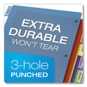 Cardinal Poly Index Dividers, 5-Tab, 11 x 8.5, Assorted, 4 Sets (84018)