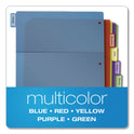 Cardinal Poly 1-Pocket Index Dividers, 8-Tab, 11 x 8.5, Assorted (84017)
