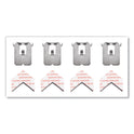 3M Claw Drywall Picture Hanger, Stainless Steel, 25 lb Capacity, 4 Hooks and 4 Spot Markers, (3PH25M4ES)