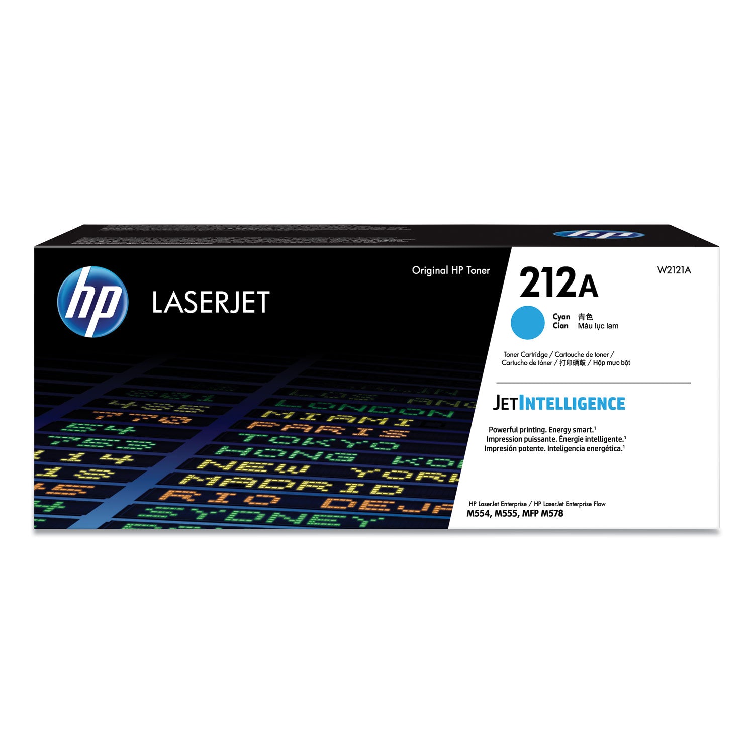 HP 212A, (W2121A) Cyan Original LaserJet Toner Cartridge
