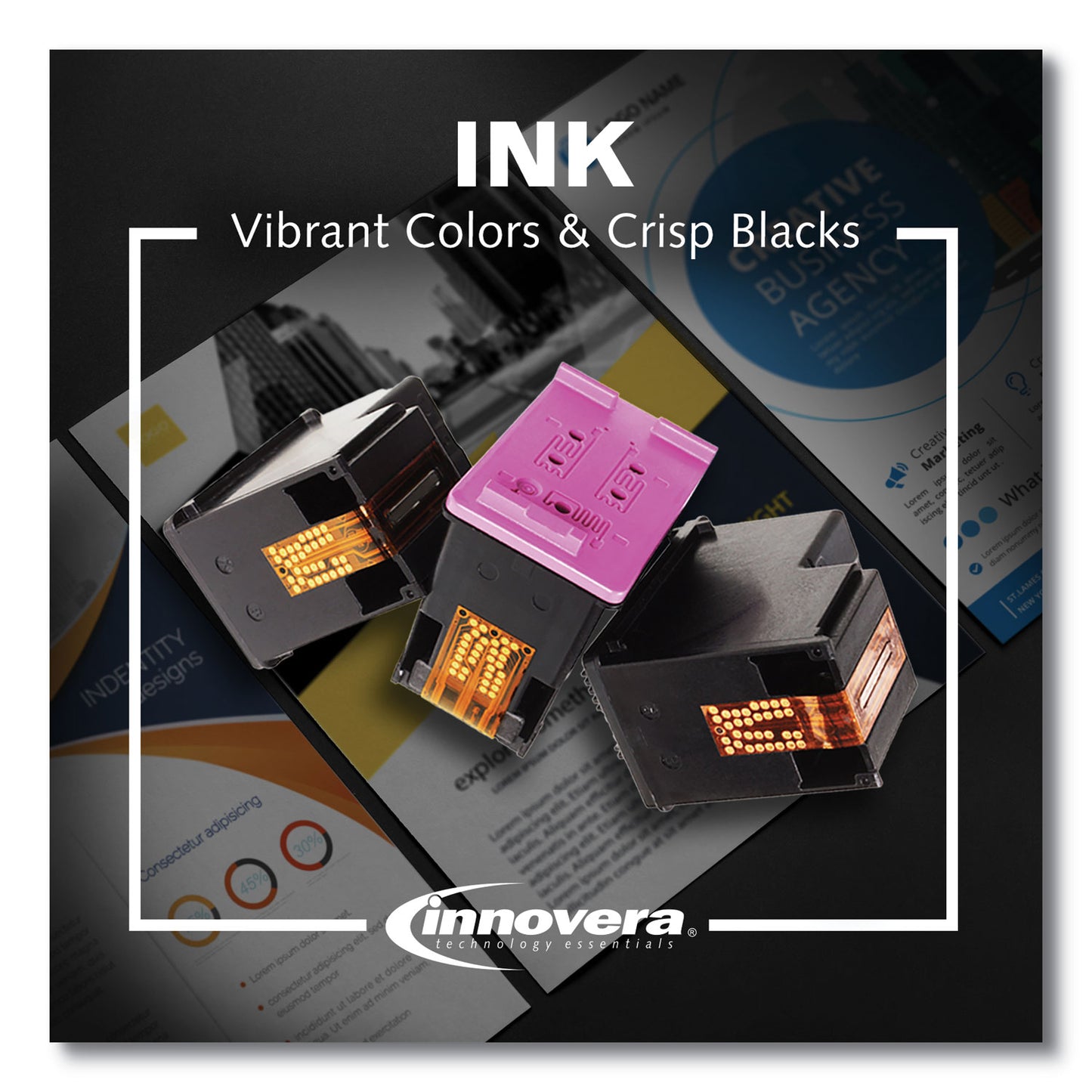 Innovera Remanufactured Magenta High-Yield Ink, Replacement for 952XL (L0S64AN), 1,600 Page-Yield