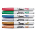 Sharpie Metallic Fine Point Permanent Markers, Fine Bullet Tip, Blue-Green-Red, 6/Pack (2029678)