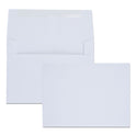 Quality Park Greeting Card/Invitation Envelope, A-6, Square Flap, Gummed Closure, 4.75 x 6.5, White, 100/Box (36417)