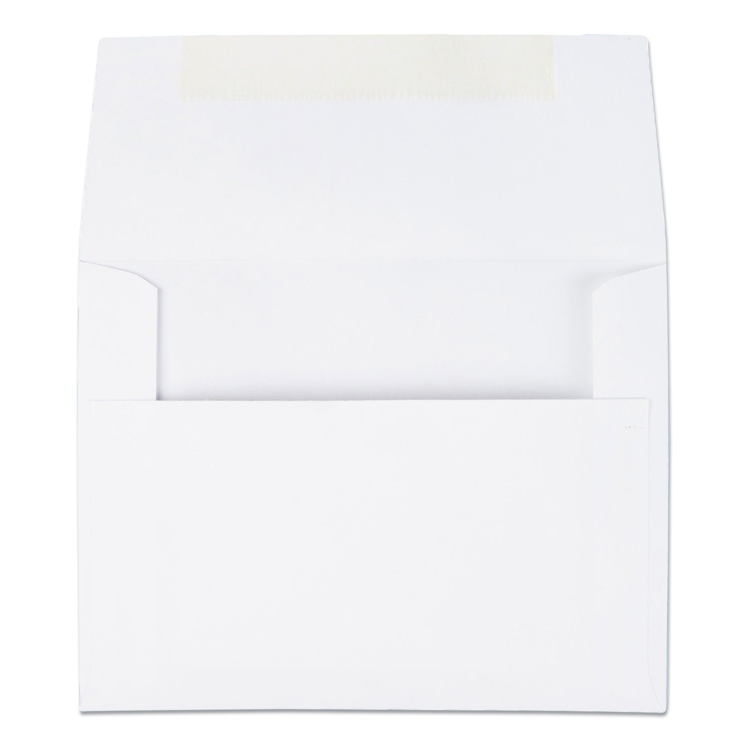 Quality Park Greeting Card/Invitation Envelope, A-2, Square Flap, Gummed Closure, 4.38 x 5.75, White, 100/Box (36217)