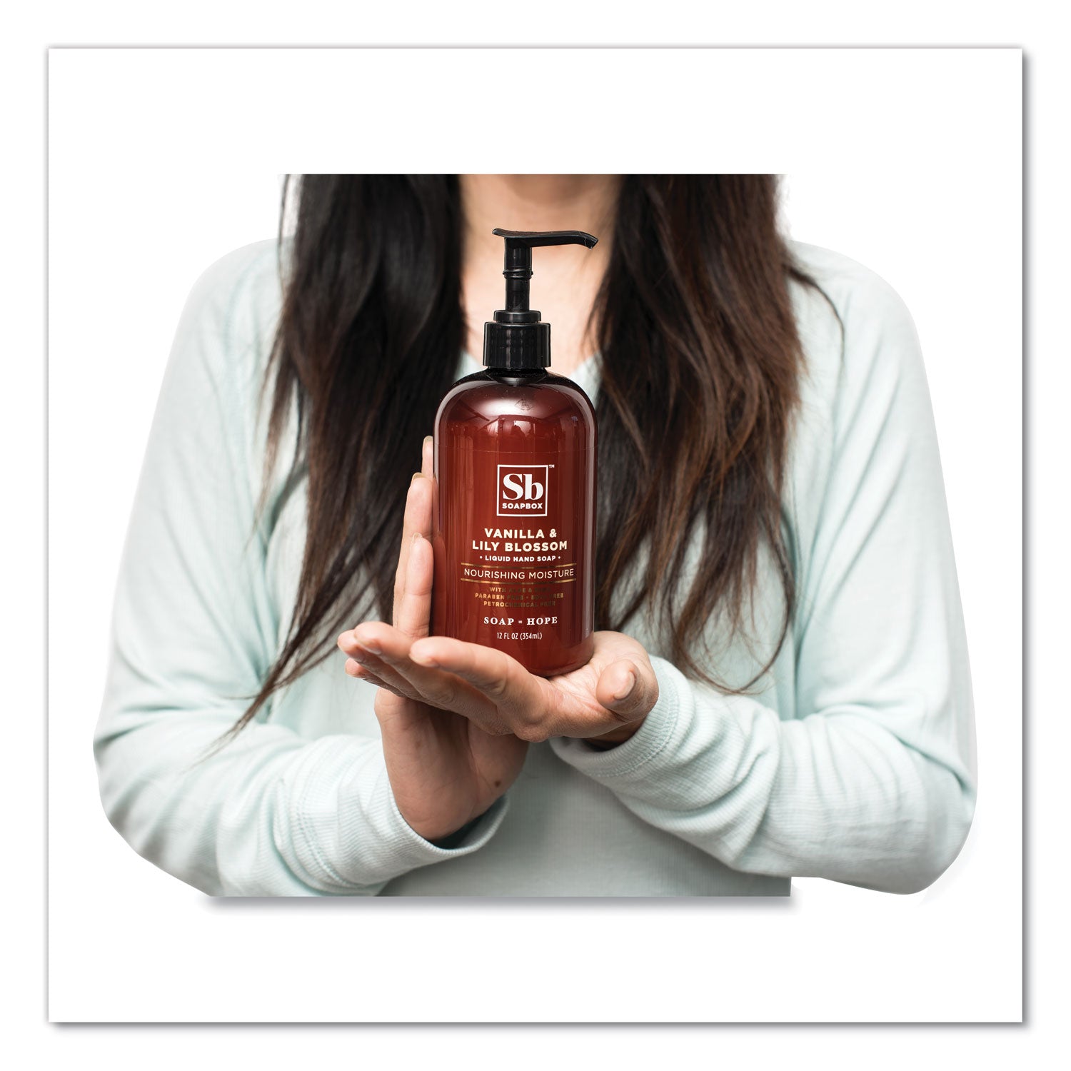 Soapbox Hand Soap, Vanilla and Lily Blossom Scent, 12 oz, 3/Box (00679BX)