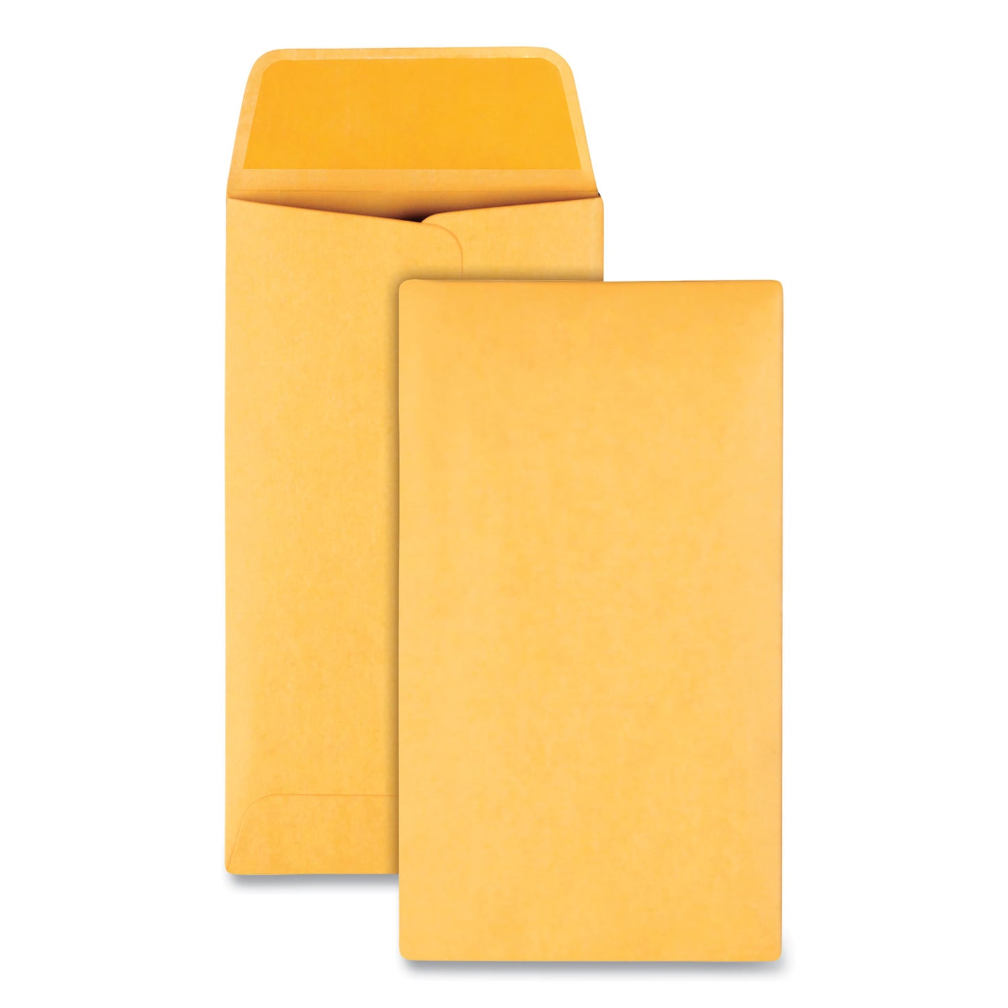 Quality Park Kraft Coin and Small Parts Envelope, #6, Square Flap, Gummed Closure, 3.38 x 6, Brown Kraft, 500/Box (50662)
