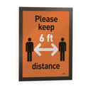 Durable DURAFRAME Sign Holder, 8.5 x 11, Black Frame, 2/Pack (476801)