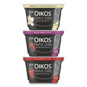 OIKOS Triple Zero Blended Greek Nonfat Yogurt, 5.3 oz, Strawberry/Mixed Berry/Vanilla, 18/Carton (90200027)