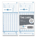 Time Clock Cards for Pyramid Technologies 2000/6000, Two Sides, 3.38 x 7.44, 100/Pack (42415)