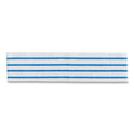 Rubbermaid Disposable Microfiber Pad, 4.75 x 19, White/Blue Stripes, 50/Pack, 3 Packs/Carton (2134282)