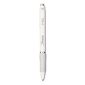 Sharpie S-Gel Fashion Barrel Gel Pen, Retractable, Medium 0.7 mm, Black Ink, Pearl White Barrel, Dozen (2126236)