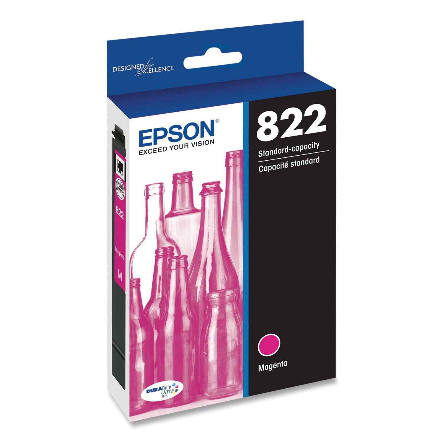 Epson T822320-S (T822) DURABrite Ultra Ink, 240 Page-Yield, Magenta