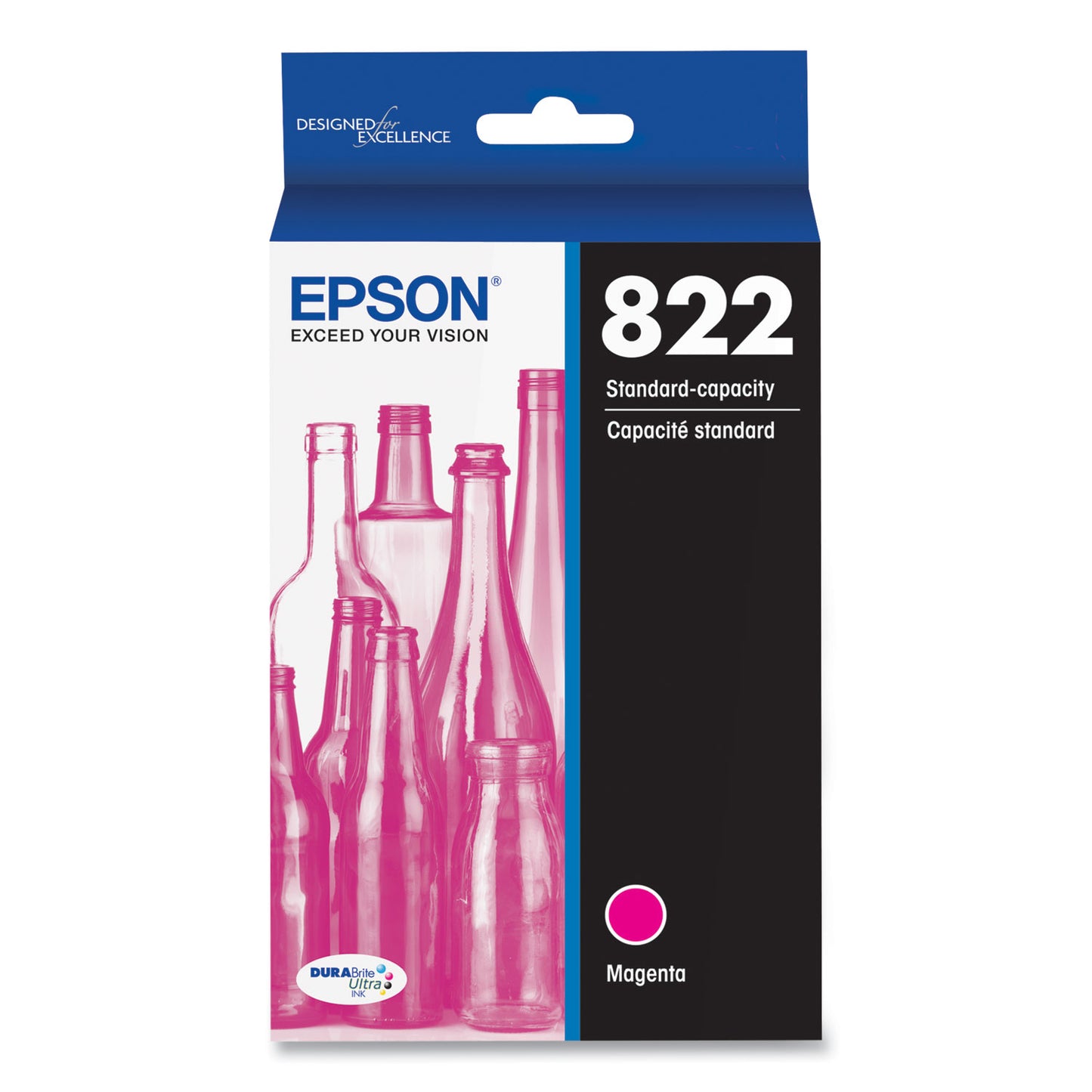 Epson T822320-S (T822) DURABrite Ultra Ink, 240 Page-Yield, Magenta