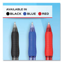 Paper Mate Profile Ballpoint Pen, Retractable, Medium 1 mm, Blue Ink, Translucent Blue Barrel, 4/Pack (2113555)