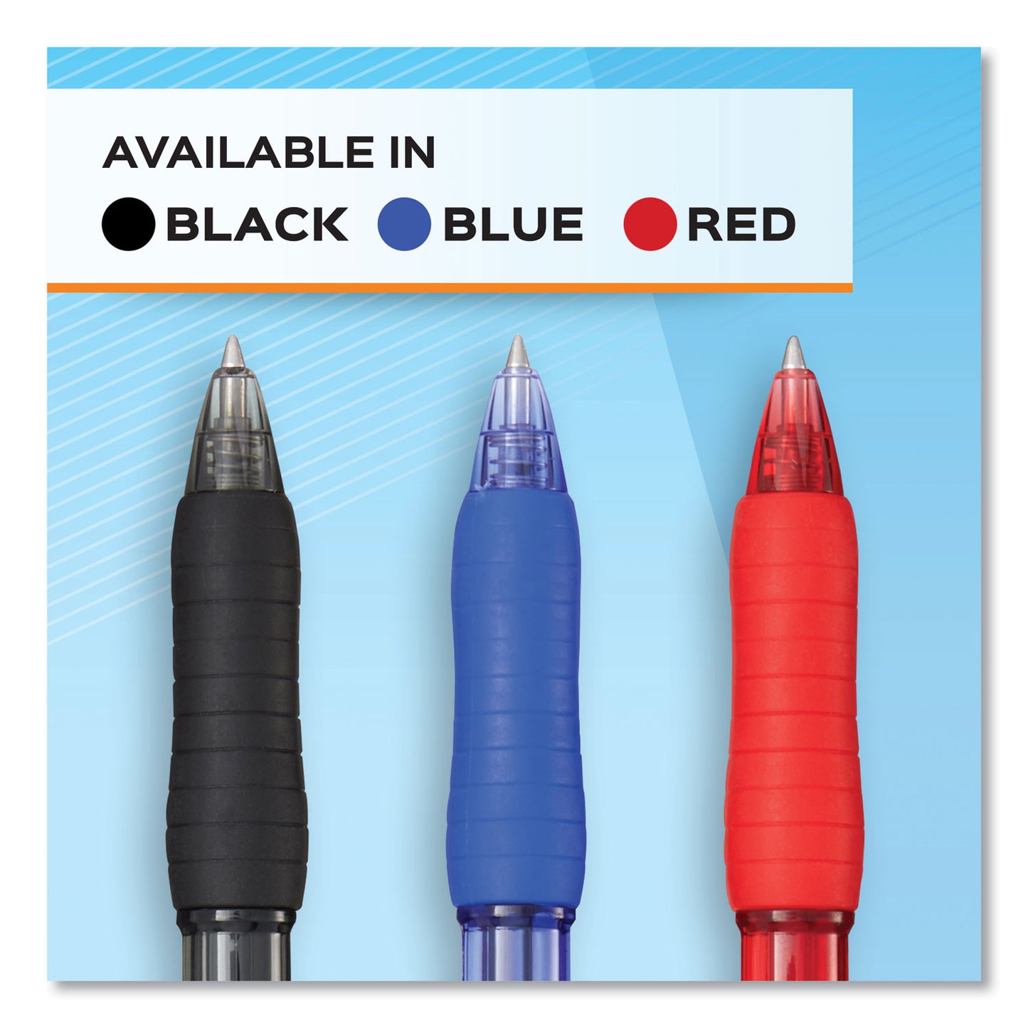 Paper Mate Profile Gel Pen, Retractable, Medium 0.7 mm, Blue Ink, Translucent Blue Barrel, Dozen (2095472)