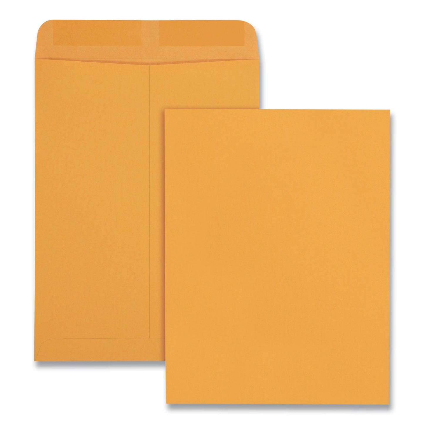 Quality Park Catalog Envelope, 28 lb Bond Weight Kraft, #10 1/2, Square Flap, Gummed Closure, 9 x 12, Brown Kraft, 100/Box (41467)