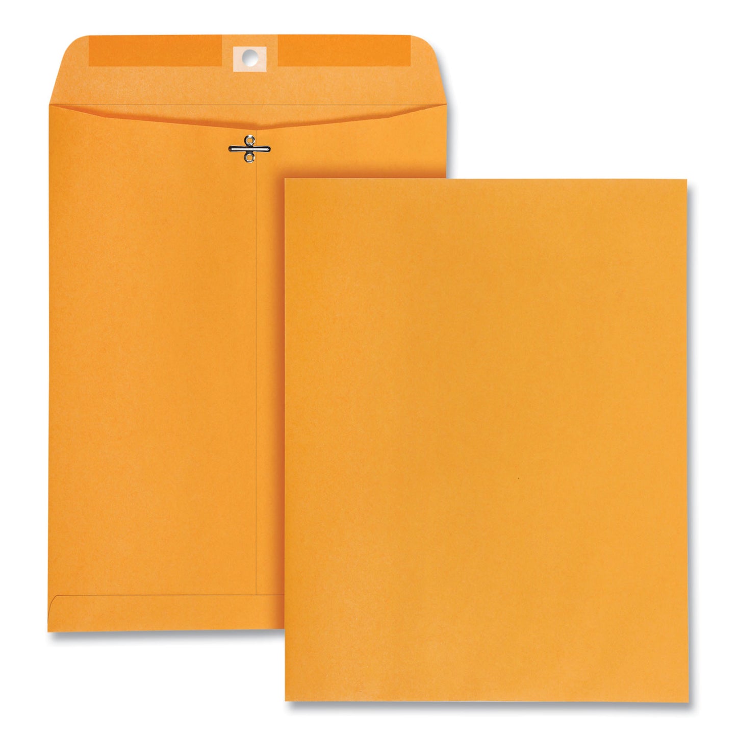 Quality Park Clasp Envelope, 32 lb Bond Weight Kraft, #97, Square Flap, Clasp/Gummed Closure, 10 x 13, Brown Kraft, 100/Box (37797)