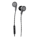 Maxell Bass 13 Metallic Earbuds with Microphone, 4 ft Cord, Silver (199600)