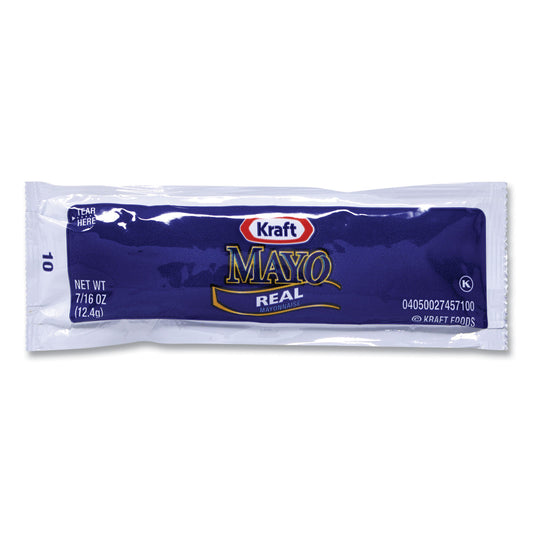 Kraft Mayo Real Mayonnaise, 0.44 oz Packet, 200/Box (22001118)