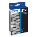 Epson T812120-S (T812) DURABrite Ultra Ink, 350 Page-Yield, Black