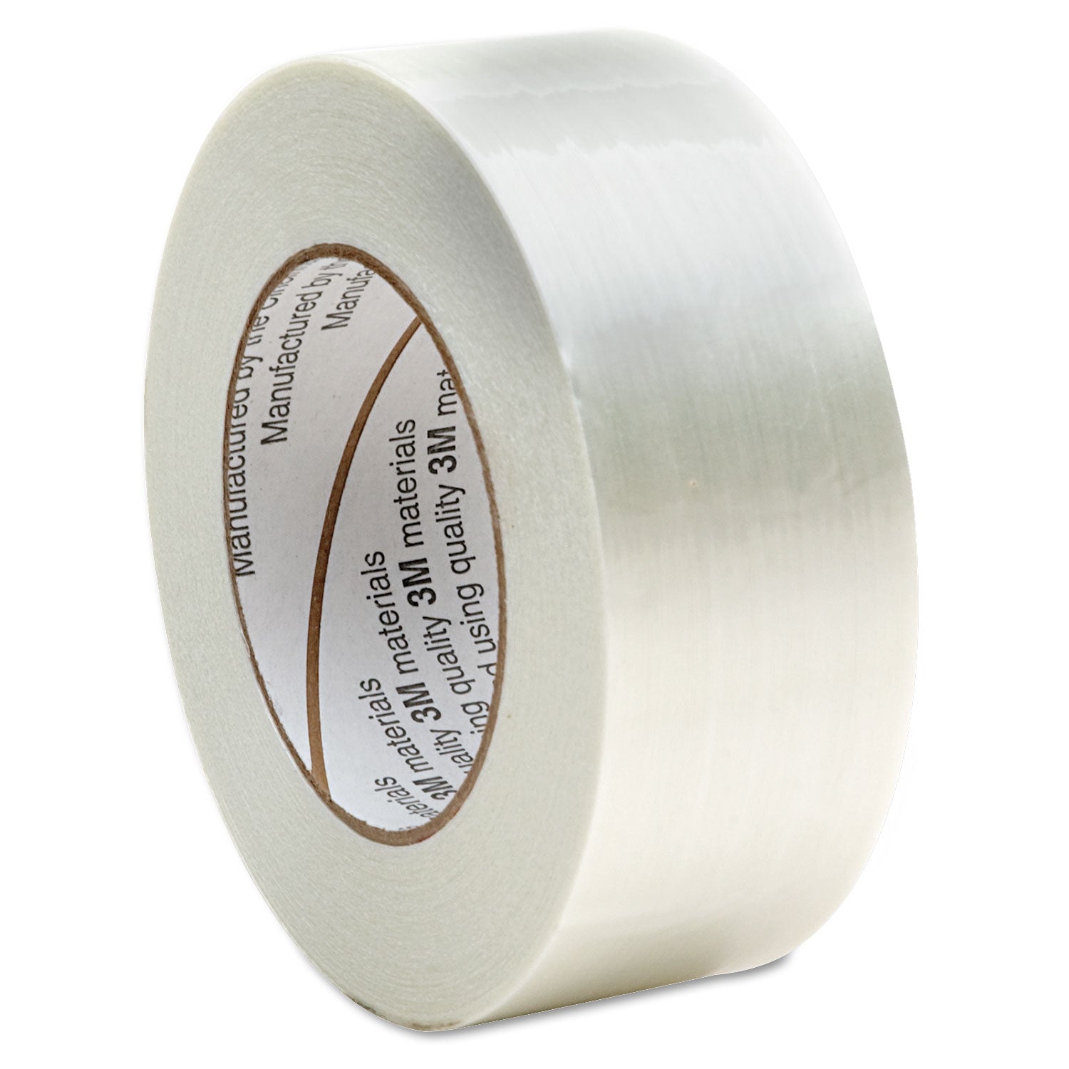 AbilityOne 7510001594450, SKILCRAFT Filament/Strapping Tape, 3" Core, 2" x 60 yds, White