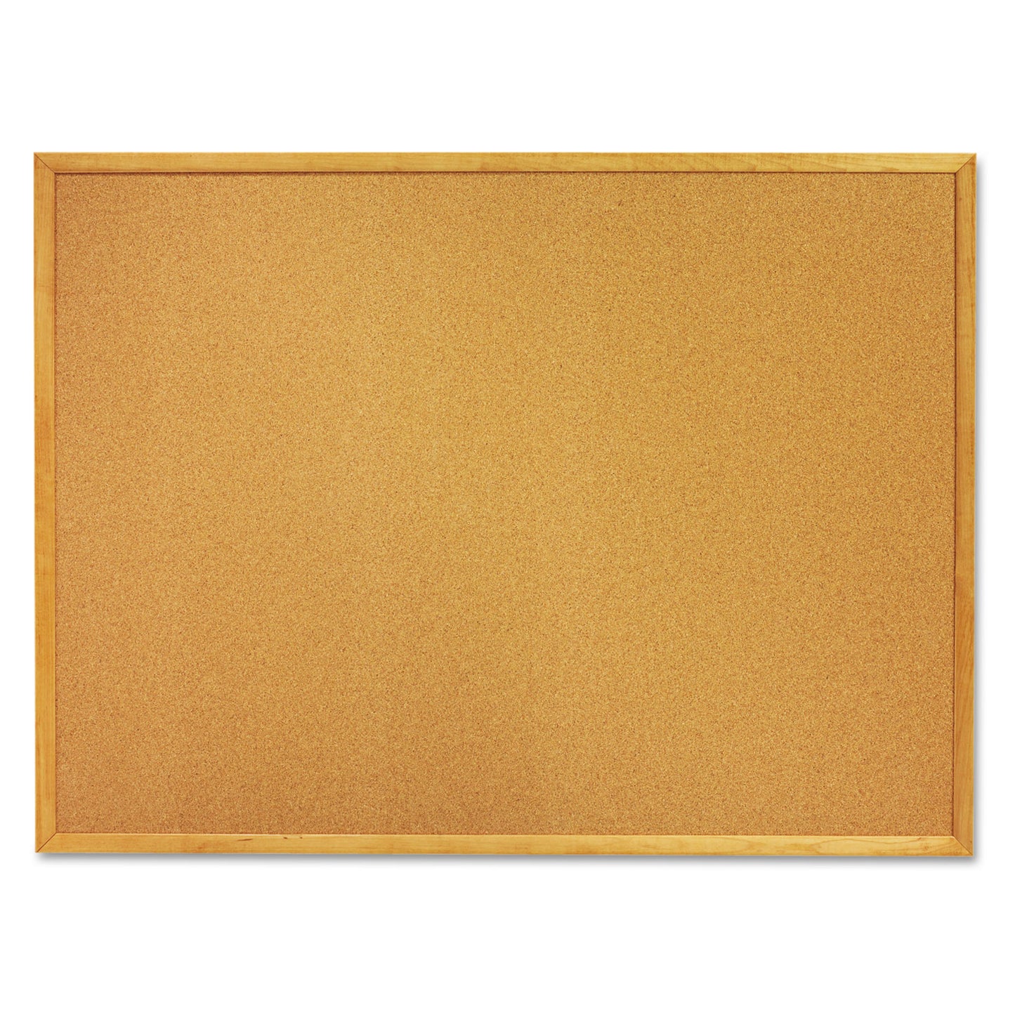 AbilityOne 7195012354161, SKILCRAFT Cork Board, 36 x 24, Tan Surface, Oak Wood Frame